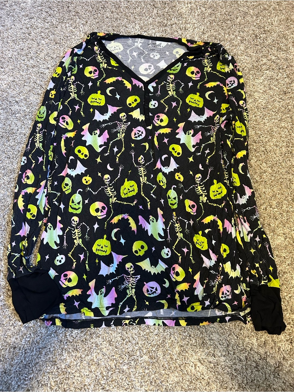 Little Sleepies Halloween Mom Top.